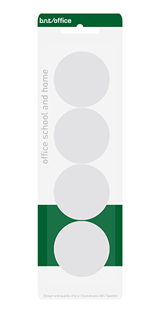 Magneettinappi 40 mm valkoinen 4/pkt