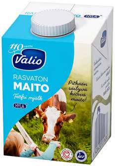 Maito, rasvaton 0.5 l x 10 vähälaktoosinen 1163
