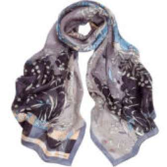 Marja Kurki silkkihuivi harmaa 55x180 cm