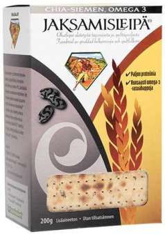Masajo Jaksamisleipä 200g Chia Omega3 10pkt/ltk