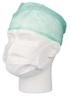 Maski kuminauhoilla 3krs 50kpl/ras, valkoinen EI SAATAV