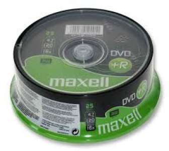 Maxell DVD+R 4.7 GB 25 Spindle