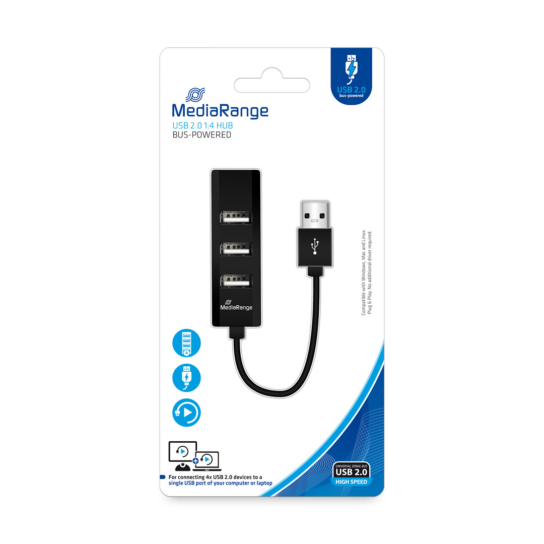 MediaRange USB 2.0 hub 1:4