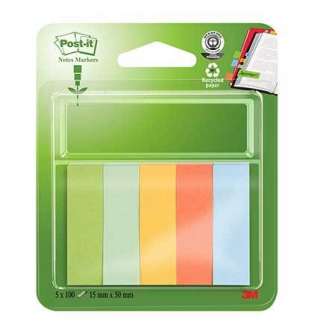 Merkkaaja Post-it 670 15x50mm ekologinen värilaj. 5 lehtiötä