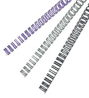 Metallikierre 14 mm valkoinen 125 sivua,  100 kpl/ltk