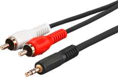 MicroConnect 3.5mm-M/2xRCA-M.