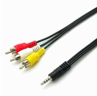 MicroConnect 3.5mmM/3 x RCA-M