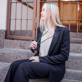 Miiko avainkaulanauha nahkainen