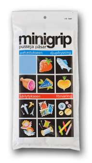 Minigrip  70x100mm valkoinen kirjoituspohja