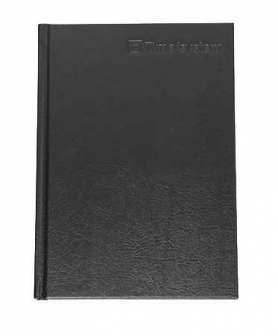 Mötesanteckningsbok A5 svart kartong, inbunden