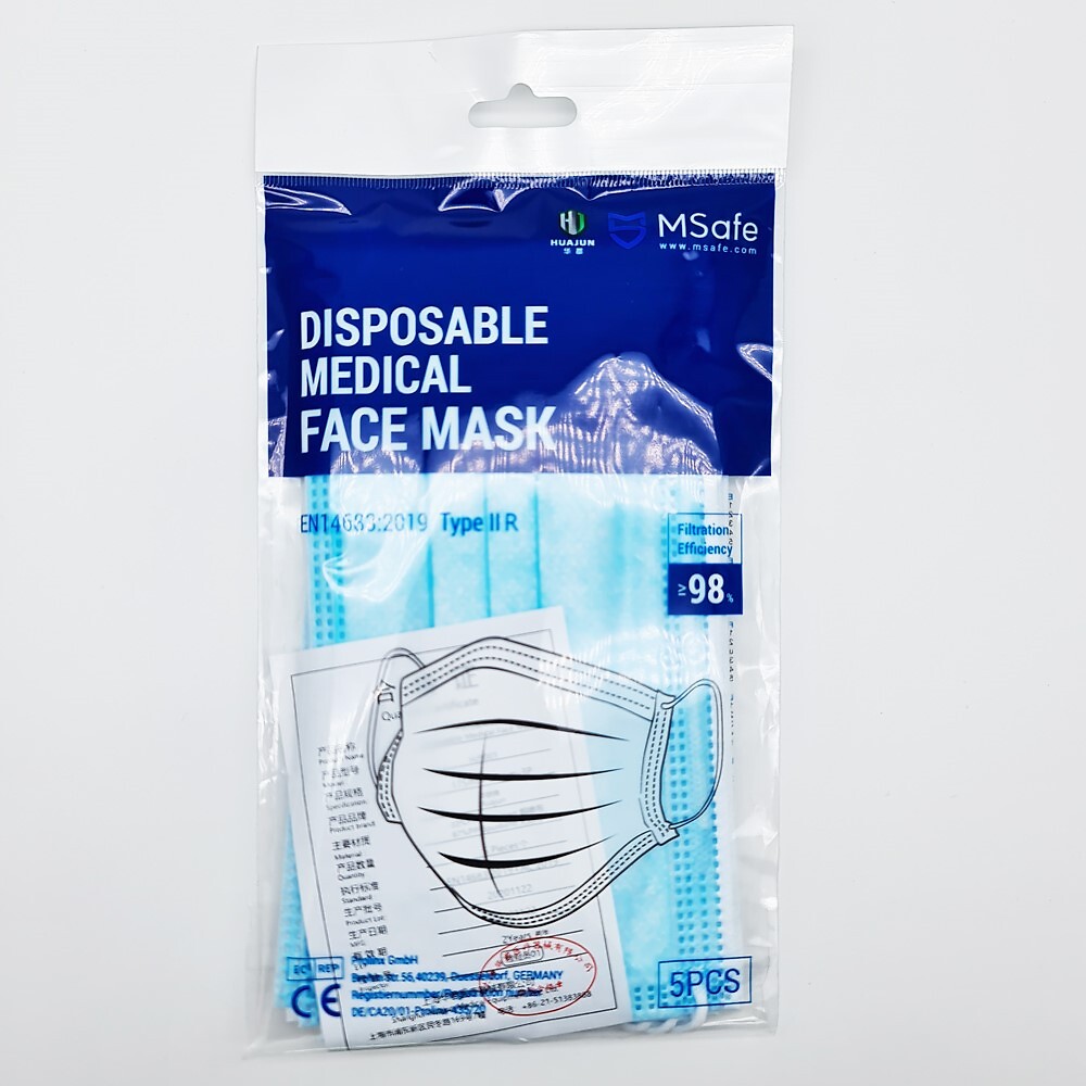 MSafe kasvomaski Type IIR 5kpl sininen