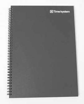 Muistikirja A4 blanko paperi musta kartonki parikierre