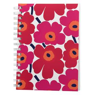 Marimekko Unikko punainen A5