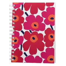 Marimekko Unikko punainen A5