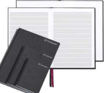 Muistikirja A5 viivallinen musta kartonki parikierre