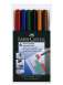 Multimark-kynä Faber-Castell Fine 6 srj vesiliukoinen 0,6 m