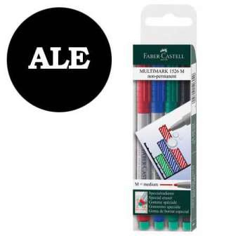 Multimark-kynä Faber-Castell Medium 4 srj vesiliukoinen