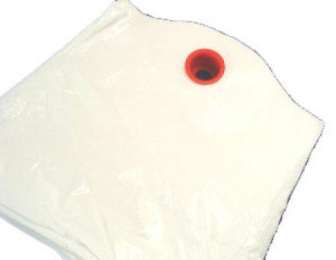 Muovikassi 500x500+50mm valk vahvistettu kahva