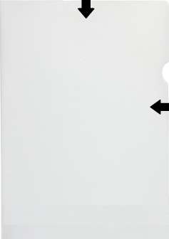 Muovitasku A4 100mic 2-sivua auki