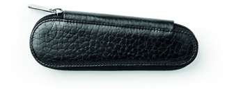 Nahkakotelo Faber-Castell 2 kynälle vetoketju musta