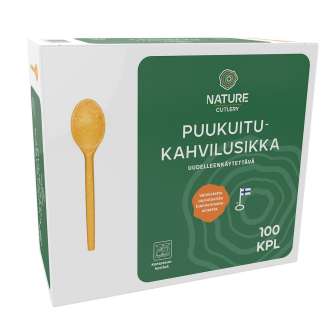 Nature Line kahvilusikka puukuitu 13cm
