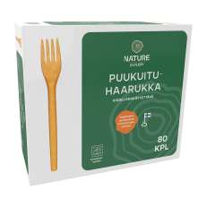 Nature Line ruokahaarukka puukuitu 17cm