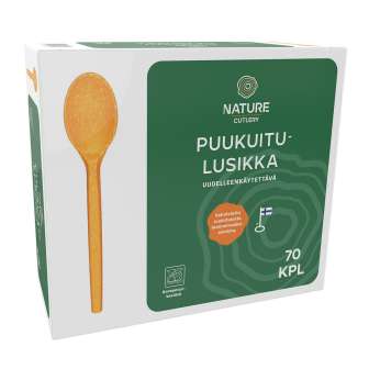 Nature Line ruokalusikka puukuitu 17cm