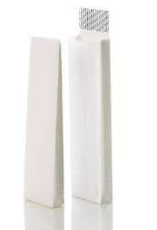 Näytepussi valkoinen 12,5x29x4cm