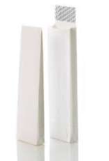 Näytepussi valkoinen 12,5x29x4cm
