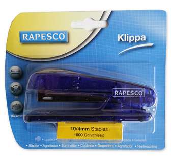 Nitomasetti Rapesco Klippa nitoja+10/4 nastat blisterissä