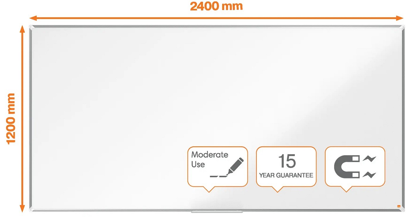 Nobo Premium Plus 240x120cm teräs