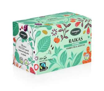 Nordqvist Raikas vihreä tee matcha Reilu kauppa 1
