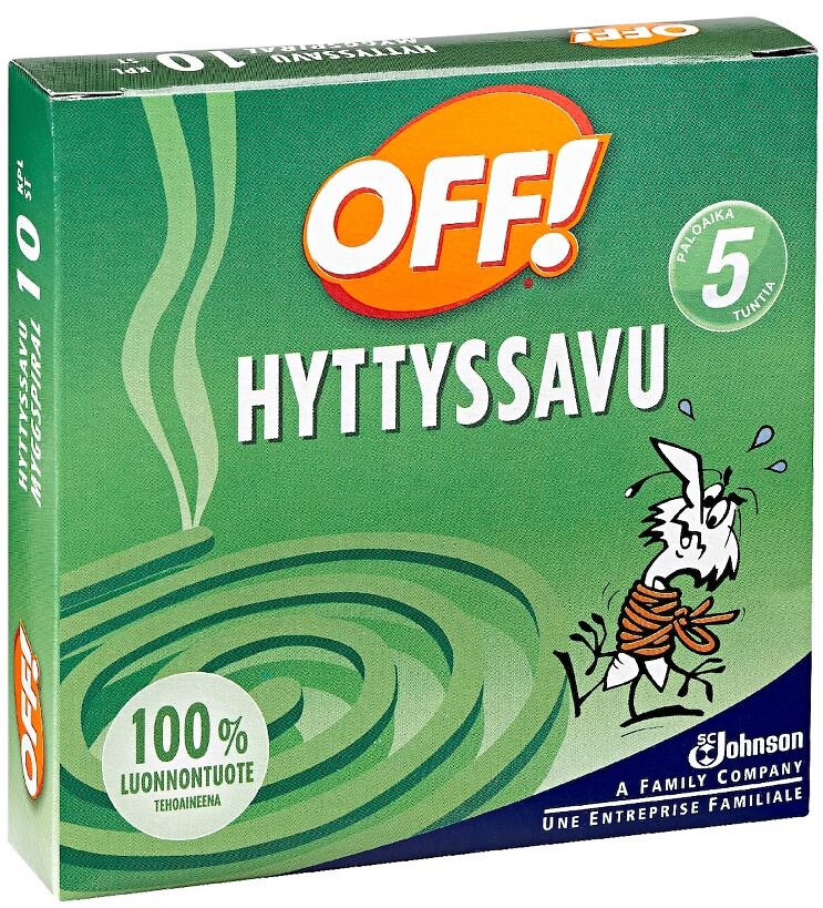 Off hyttyssavu 10kpl/140g