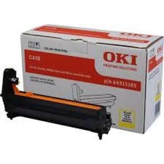 Oki C610 rumpu keltainen