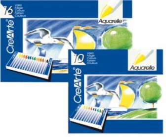 Öljyvahaliitu 10 väriä pitkä paperoitu, puolikova, CreArte