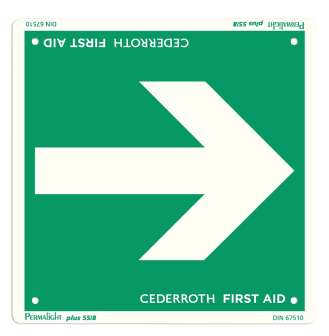 Opastekilpi NUOLI jälkivalaiseva