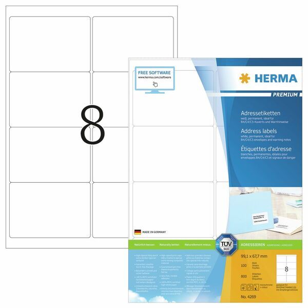 Osoitetarra Herma Premium 4269