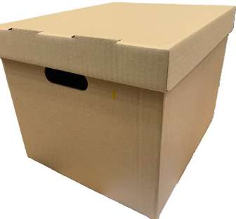 Pahvilaatikko + kansi 370x320x290mm