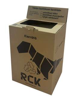 Palautuslaatikko muovipulloille ja tölkeille