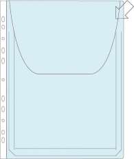 Paljetasku A4 PP läpällä