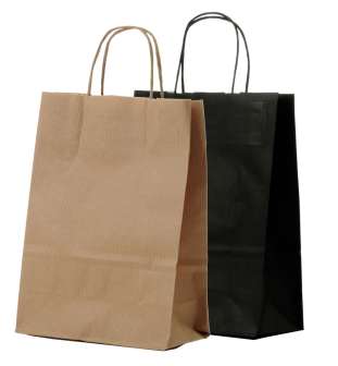 Paperikassi musta FSC 90g