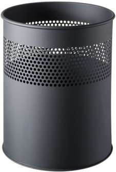 Paperikori Helit 15L metalli musta