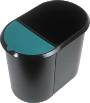 Paperikori Helit Duo 20+9L musta/vihreä