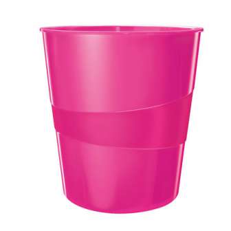 Paperikori Leitz Plus 15L WOW pinkki