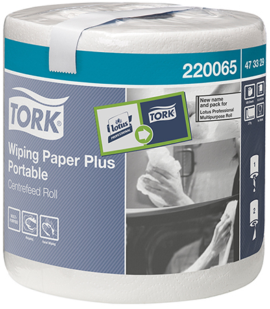 Tork Plus paperipyyhe 2-krs|400 ark/rll, 6 rll/sk