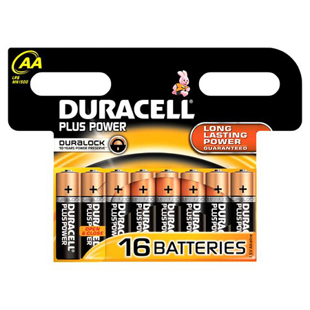 Paristo Duracell Plus Power AA 16 kpl/pak