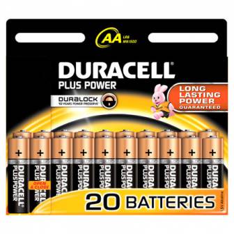 Paristo Duracell Plus Power AA 20 kpl/pak