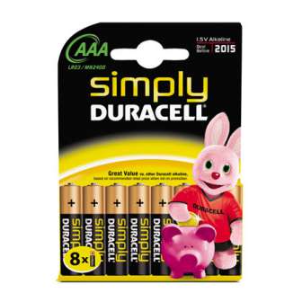 Paristo Duracell Simply AAA 8 kpl/pak
