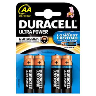 Paristo Duracell Ultra Power LR6 AA 1,5V,  4 kpl/blister