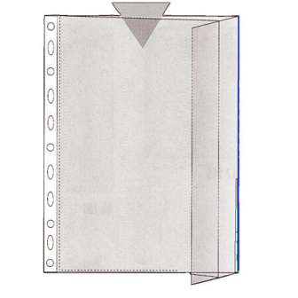 Patenttitasku A4 sininen reuna